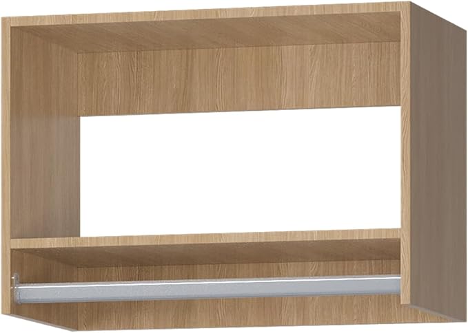 MODCART Tall Hanging Closet Unit, Modular Closet System, Wood Closet System Organizer with Storage for Walk In Closets, Clothing Rack Wardrobe Closet for Hanging Clothes, Bedroom, Wood, 28.5"W