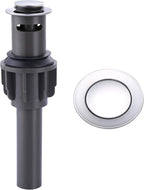 ALEASHA Bathroom Sink Drain with Overflow Vessel Sink Stopper,Pop Up Drain for Bathroom Sink Pop Up Drain Stopper for Hair Catcher,Chrome
