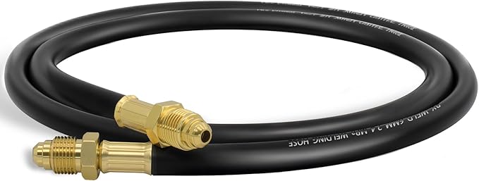 RX WELD Inert Gas Welding Hose - Argon Flow Hose (Black, 5FT)