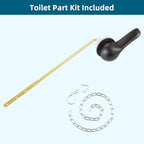 Hygie Rinse Metal Toilet Handle Replacement Kit Universal Front Mount Fit, Toilet Lever Compatible with American Standard/Glacier Bay/Gerber, Toilet Flush Handle with Flapper Chain, Oil Rubbed Bronze