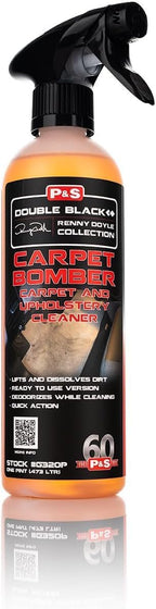 P & S PROFESSIONAL DETAIL PRODUCTS Carpet Bomber – Professional Upholstery Cleaner, Citrus-Based Formula, Removes Grease, Dirt & Odors, Highly Dilutable, Safe for Engines & Wheel Wells - 16 oz