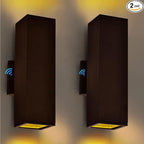 2 Pack Up Down Outdoor Wall Lights, Patio Wall Light Fixture, Oil Rubbed Bronze Porch Lights Outside Wall, Anti Rust Waterproof Outdoor Wall Sconce for Garage, Balcony, Backyard - ETL