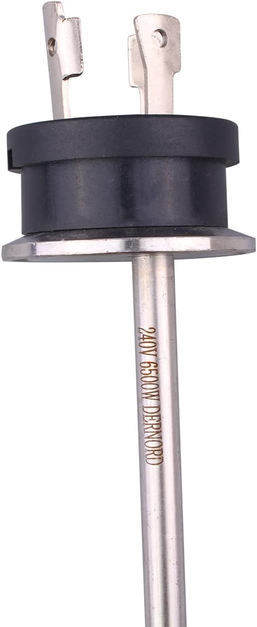 DERNORD 240V 6500W Tri-clamp Foldback Heating Element Stainless Steel Immersion Water Heater with 3-Wire Electrical Locking Plug (1.5 Inch Tri clamp)