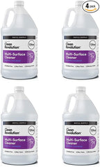 Clean Revolution Multi Surface Cleaner Refill Supply, Non-Toxic, Eco-Friendly & Plant-Based, Ready to Use, Seaside Lavender, 128 Fl Oz (Pack of 4)