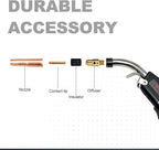 Havey Duty Mig Welding Gun 400A 15' Replacement for Tweco #4 fits Miller Mig Welder (15ft 400A Mig gun for Miller adapter)