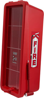 PRO&Family Fire Extinguisher Cabinet Fire Extinguisher Box Outdoor Fire Cabinet Mounted Fire Extinguisher Cabinet Fire Extinguisher Cover (3, Red with Hammer Attachment, 5 lb)