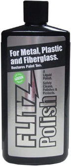 Flitz Multi Purpose Metal Polish Liquid - 7.6oz Bottle of USA-Made Tarnish Remover - For Aluminum, Chrome, Brass, Nickel, Silver - Non-Abrasive Metal Cleaner and Polish, Restorer (24 Pack)