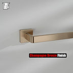 JQK Champagne Bronze Towel Bar, 16 Inch 304 Stainless Steel Thicken 0.8mm Towel Rack Bathroom, Towel Holder Wall Mount, Total Length 18.41 Inch, TB250L16-CB