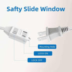 TiFFCOFiO Indoor Extension Cord, 2 Prong 25 Feet Extension Cord, 3 Polarized Outlets with Safety Slide Windows,13A/1625W, 16 AWG, 1 Pack (25FT 1 Pack)