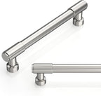 10 Pack Brushed Satin Nickel Cabinet Pulls 5 Inch(128mm) Kitchen Cabinet Handles Cabinet Hardware for Drawer Pulls