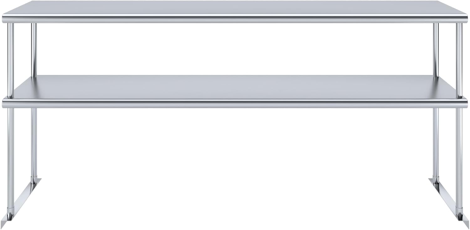 AmGood Double OverShelf Stainless Steel NSF - Many (72" Long x 14" Deep)