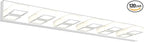 Ralbay LED Modern Chrome Vanity Lights 6 Lights Stainless Steel Acrylic Modern LED Bathroom Vanity Lights Over Mirror (4500K Neutral White Light)