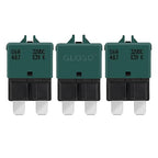 GLOSO Circuit Breaker E39 (T3) Manual Reset Fuse for Car Truck RV Automotive Marine Boat Trolling Motor & Custom Wiring Audio Battery Protection/Low Profile ATC/ATO (6A - 3 Pack)