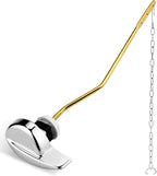 Ullnosoo Toilet Handle Replacement for TOTO with Chain, Upgraded for TOTO THU068#CP Trip Lever for St743S, St454E Toilet Tank Metal Material Side Mount Flush Handle