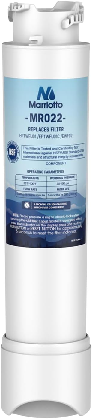 MARRIOTTO EPTWFU01 Water Filter Replacement, Compatible with EPTWFU01, EWF02, Pure Source Ultra II, 1 Pack