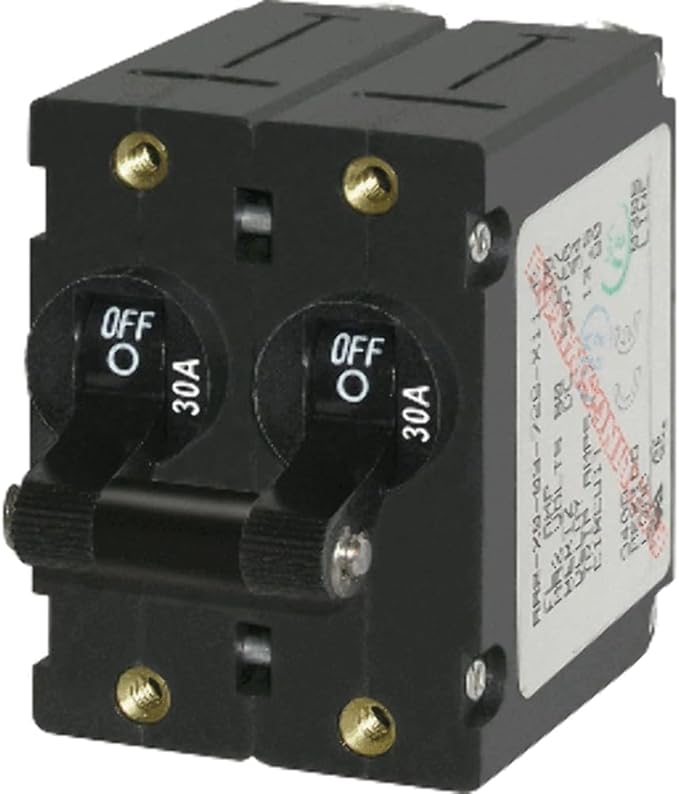 Blue Sea Systems A-Series Toggle Double Pole Circuit Breakers