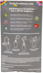 Truly Free Stone & Steel Cleansing Polish Starter Kit - Quartz, Marble, Granite, Stone Countertop, Oven, Stainless Steel Cleaner - 16oz Spray Bottle, 2 Refills (4oz) No Harmful Ingredients