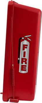 PRO&Family Fire Extinguisher Cabinet, Red, Plastic, Wall Mount, 9x7x23 Inches, Rx350, 20 Pounds, 5, AKA1