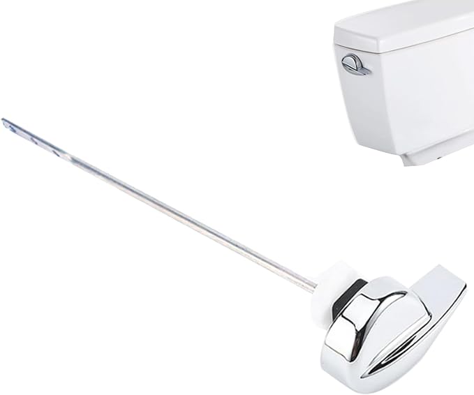 Toilet Tank Flush Lever Handle, Front Mount, Chrome, Universal Fitting (Side Mount)