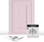 ALL-IN-ONE Paint, Durable cabinet and furniture paint. Built in primer and top coat, no sanding needed. Includes our 30 featured color card - Peony (pale pink), 8oz Sample