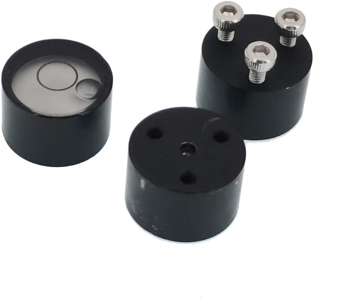 GPS RTK level, centering rod, carbon fiber horizontal bubble accessories with screw holes(20x13.5mm black white)