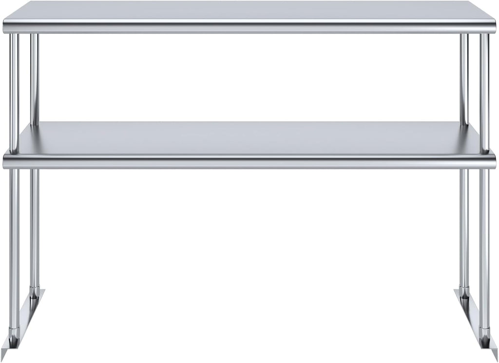 AmGood Double OverShelf Stainless Steel NSF - Many (48" Long x 12" Deep)