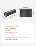 VEVOR 10 Mil Plastic Sheeting Heavy Duty 5' x 100', Thick Plastic Sheeting Roll, Plastic Drop Cloth Painters Tarp, Polyethylene Covering for Crawl Space Vapor Barrier, Multi-Purpose, Black