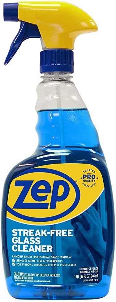Zep Streak-Free Glass Cleaner 32 oz ZU112032 , Blue