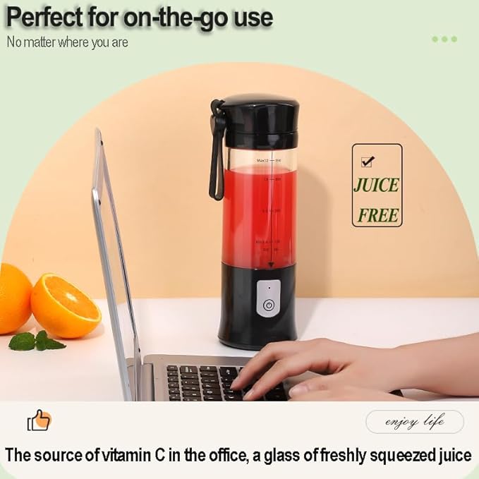 Personal Blender for Shakes and Smoothies, Portable Blender, Mini Small Juice Mixer machine for Kitchen, Office, Gym, 4000mAh