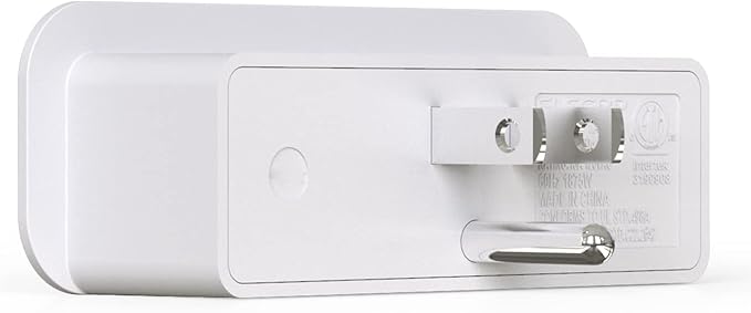 ELEGRP Triple Outlet Extender, 3-Prong Grounded Wall Tab, Multiple Outlet Extender Adapter Plug with 3 Electrical Outlets for Travel Home Hotel Office, ETL Listed, 2 Pack, White