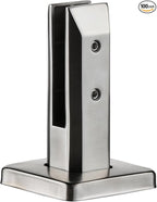 T316 Stainless Steel Glass Railing Clamp,Heavy Duty Glass Railing Spigot,Railing Post Clamp (1, Brush)