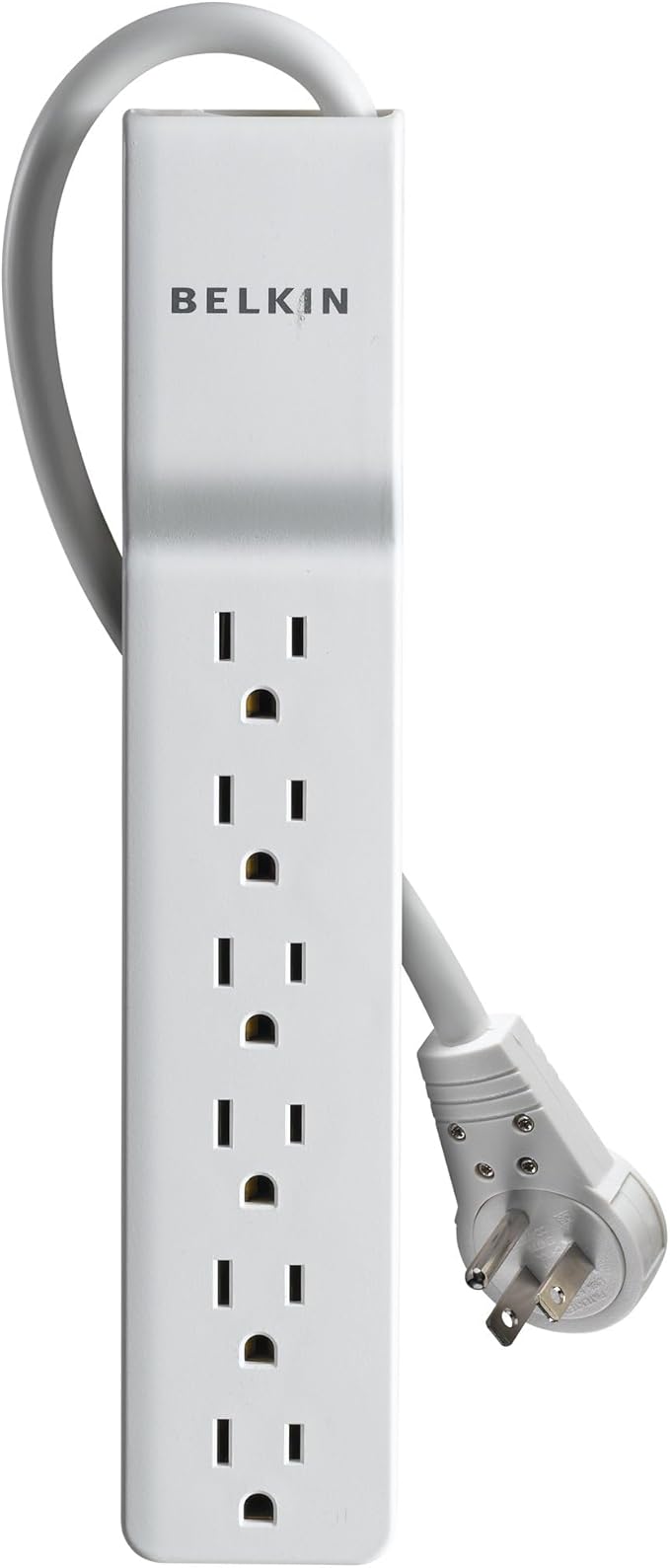 Belkin 6-Outlet Commercial Power Strip Surge Protector, 6ft Cord, 720 Joules, White