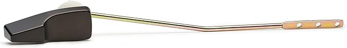 Qualihome Mansfield Toilet Handle Replacement Black, Front Mount Toilet Tank Lever Flush Handle (Black/Bronze)