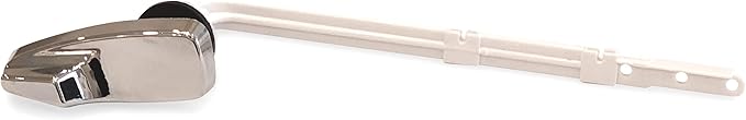 Qualihome Toilet Handle Replacement. Fits Gerber Toilet Tanks. 8 Inch Rod, Polished Chrome (Chrome Polished)