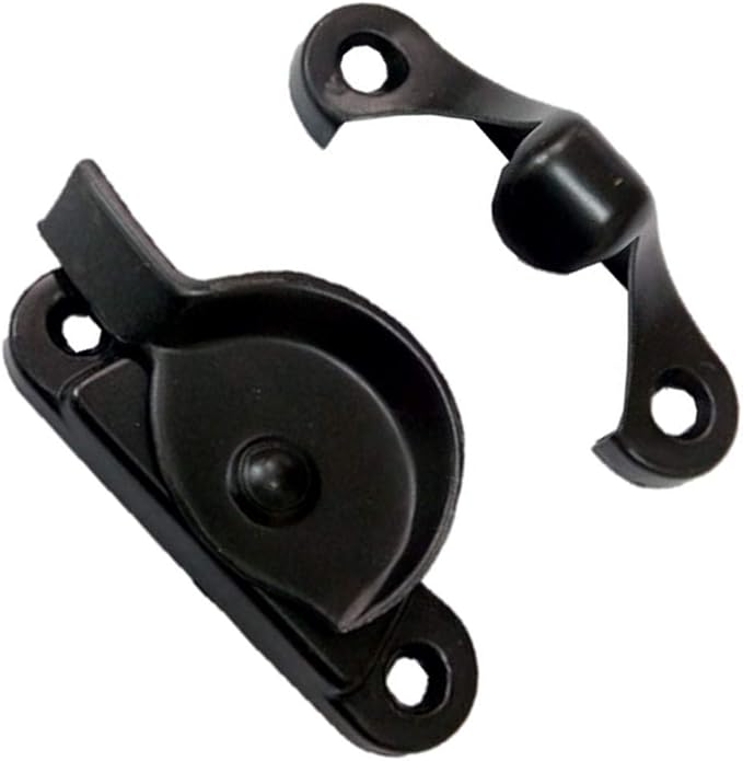 QCAA Zinc Die Cast Window Sash Lock, 2-7/16", Oil Rubbed Bronze, 8 Pack