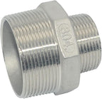 2" Male NPT to 1-1/4" Female NPT Female Reducing/Reducer Bushing Pipe Fitting,Adapter,Stainless Steel SS 304 Hex Bushing