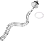 DERNORD 240V 4500W Tri-clamp Ripple Heating Element Stainless Steel Immersion Water Heater with 3-Wire Electrical Locking Plug (2 Inch Tri clamp)