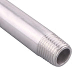 1/4" X 1/4" NPT Male Nipple Stainless Steel 304 Cast Pipe Coupling Fitting 8" Length (pack of 2)