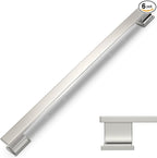 COTYKILEY 6 Pack 12.6 Inch(320mm) Brushed Satin Nickel Cabinet Handles Kitchen Cabinet Pulls Cabinet Door Handles Kitchen Cabinet Hardware