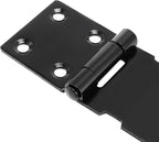JOIKIT 8 Pack 4 Inch Black Stainless Steel Door Locks Hasp Latch, Padlock Hasp for Door Gate