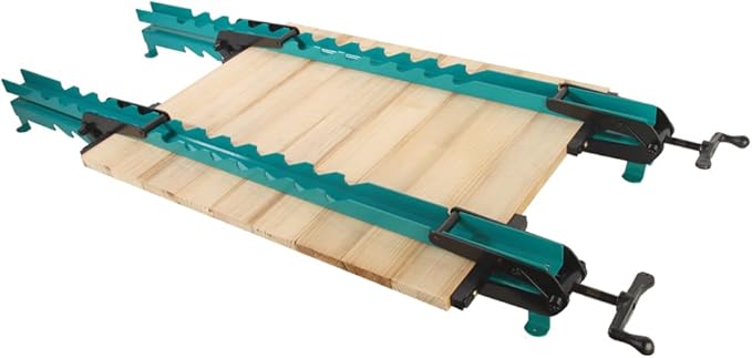 Triden Panel Clamp Vise for Making Cutting Boards, Table Tops & Cabinet Tops (Single, Turquoise)