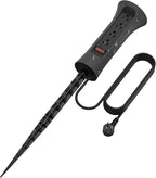 CCCEI Outdoor Power Strip Weatherproof with Stake, Waterproof Extension Cord with Multiple Outlets, Christmas Exterior Garden Decor, Yard, Camping, 4 Plugs, Surge Protector 6FT, Black.