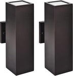 Outdoor Wall Lights with Dusk to Dawn Photocell Sensor, Exterior Light Fixture Wall Mount with A19 LED Bulbs, Up Down Outdoor Sconce Lights for House Porch Front Door 13" Height