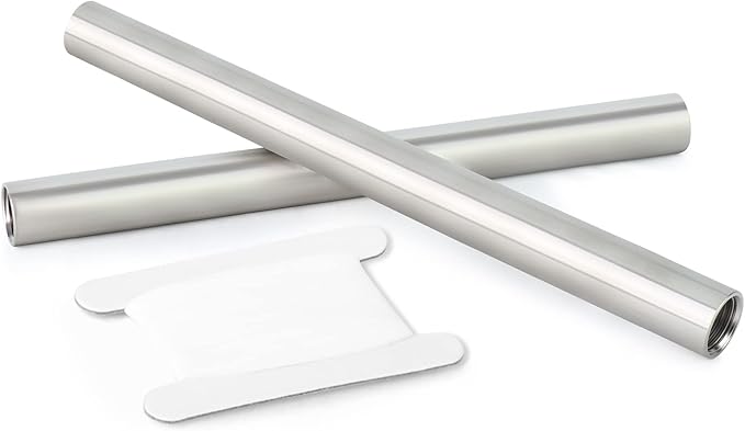 TAISHER 2PCS Stainless Steel Pipe Fittings, 1/4" NPT x 1/4" NPT Female Threaded, 12" Length Nipple Cast Pipe