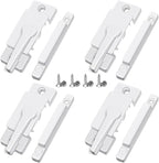 Metal Locks for Windows and Doors Window Sash Locks White ZUONAI 4 Pack Vinyl Window Sash Locks for Double Hung Window Latch Lock Replacement Security for Vertical and Horizontal Sliding Windows