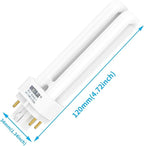 120V/60HZ/4100K PLC-13W 4 Pin G24q-1,Double Tube, ETL Listed Compact Fluorescent Light Bulb-Replaces Sylvania 20671 CF13DD/E/835-Philips 38327-3 PL-C 13W/4P/ALTO & GE 97596 F13DBX/ECO4P. Nice Gifts