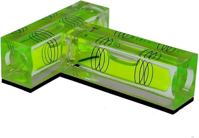 UMEI T-Type Mini Level,Magnetic Function of Level Instrument Platform can use Level Instrument Small Level Ruler Level Bubble Bead (Without keychain)