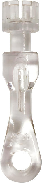 Brixwell Tilter Stem for Cordless 2" Faux Wood Blinds, Clear Finish, Plastic Material, Window Hardware Replacement for Cordless Blind Parts, 2" Length, 1/4" Width, Pack of 2