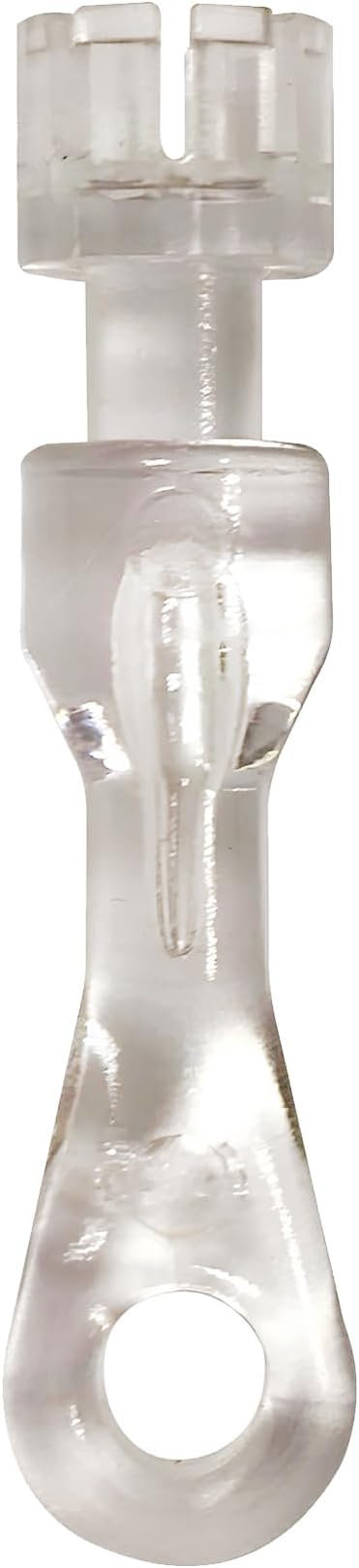 Brixwell Tilter Stem for Cordless 2" Faux Wood Blinds, Clear Finish, Plastic Material, Window Hardware Replacement for Cordless Blind Parts, 2" Length, 1/4" Width, Pack of 2