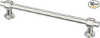 Alzassbg 10 Pack Brushed Satin Nickel Cabinet Pulls, 6-1/4 Inch(160mm) Hole Centers Cabinet Handles Kitchen Hardware Straight Bar for Cabinets and Drawer AL3505SN
